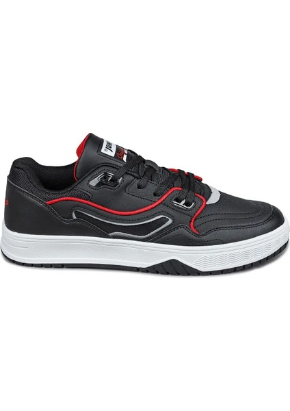 Jump 28520 Siyah - Beyaz - Kırmızı Erkek Sneaker Günlük Spor Ayakkabı